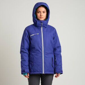 Roxy Women's Ski Jacket Size Small Omni Heat Blue